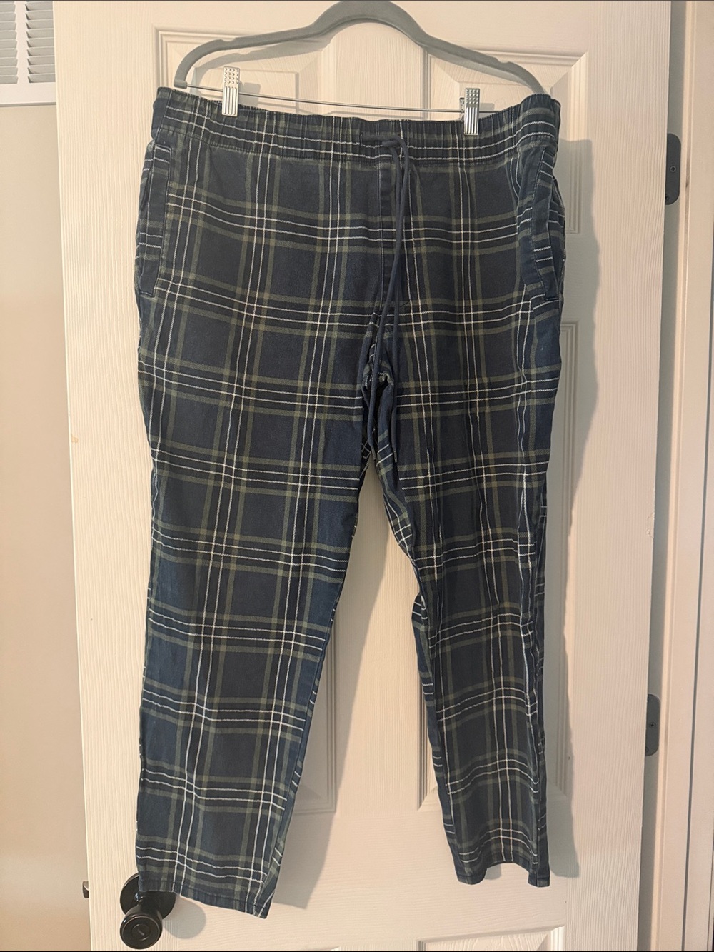 Original Use Men's Blue Plaid Jogger Sweatpants